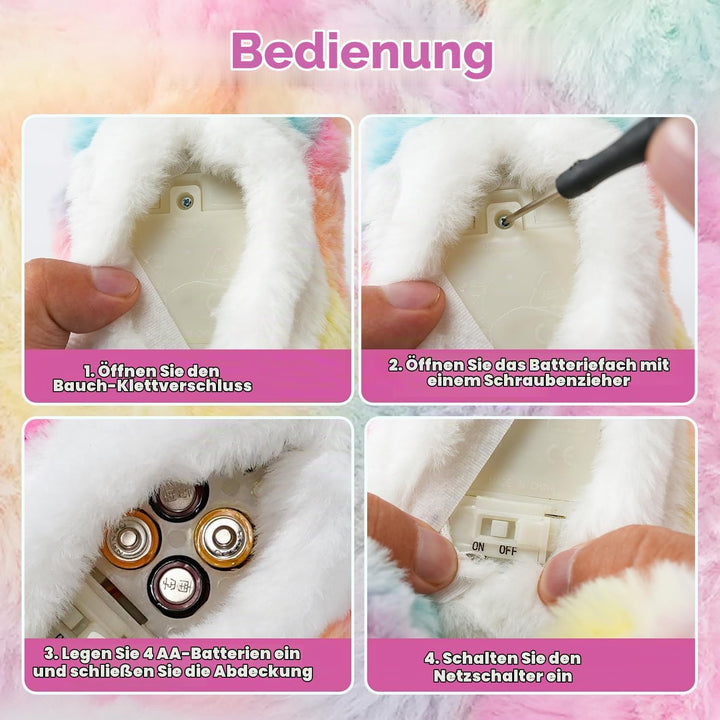 Smalody Interactive Plüschtiere, Neuheit Sound Control Elektronische Katze Elektronische Haustiere R