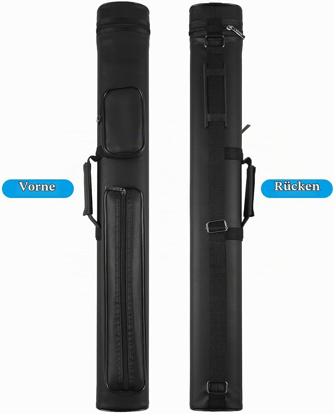 Lixada 2X2 Hard Queue Case Billard Pool Queue Stick Tragetasche Tube