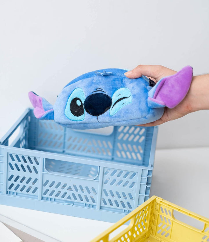 Grupo Erik Plüsch Mäppchen Disney Stitch 1 Fach - Stift Etui Schule - Federmäppchen Mädchen Schlampe