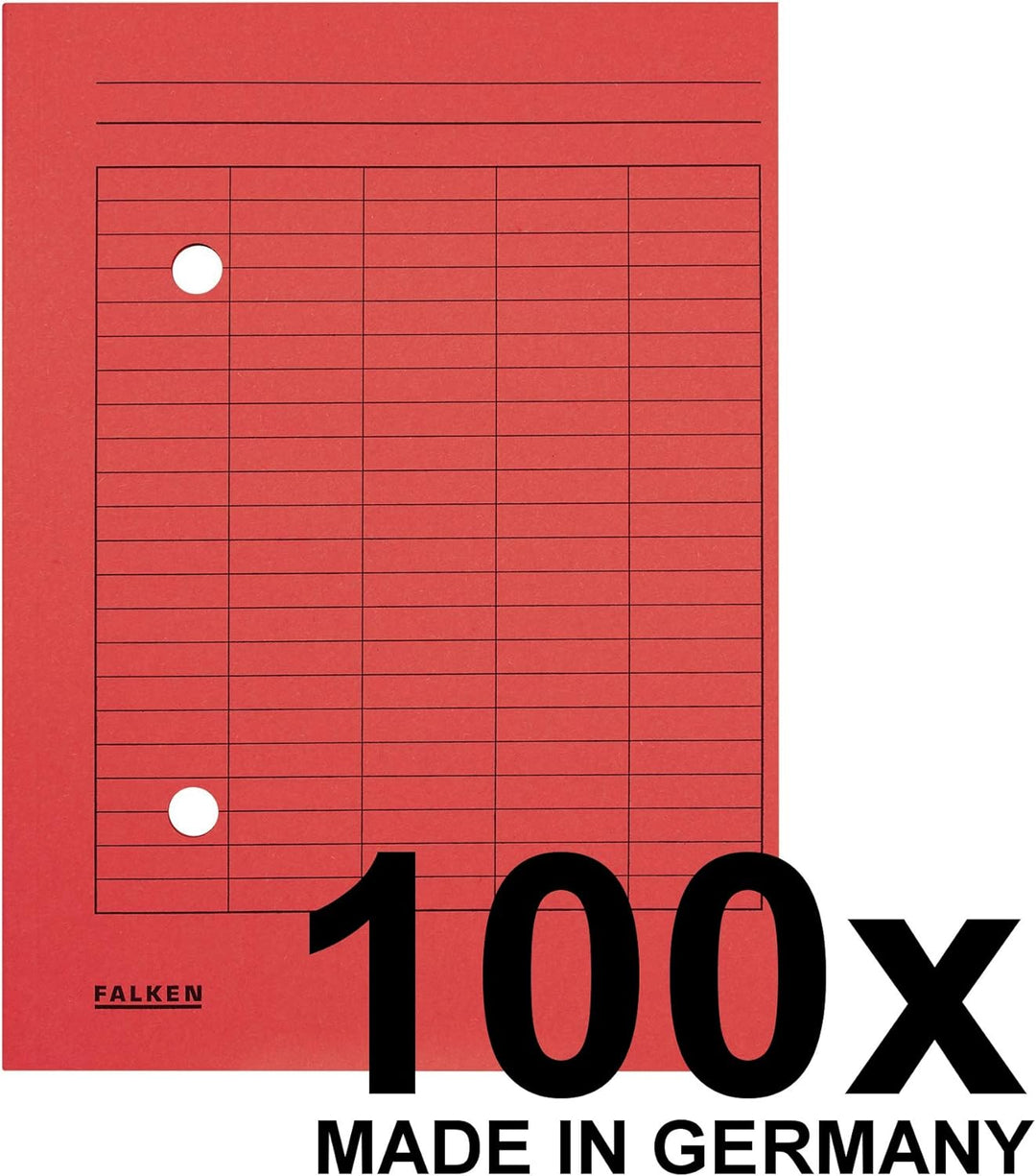 Original Falken 100er Pack Umlaufmappe. Made in Germany. Aus Recycling-Karton für DIN A4 mit 2-seiti