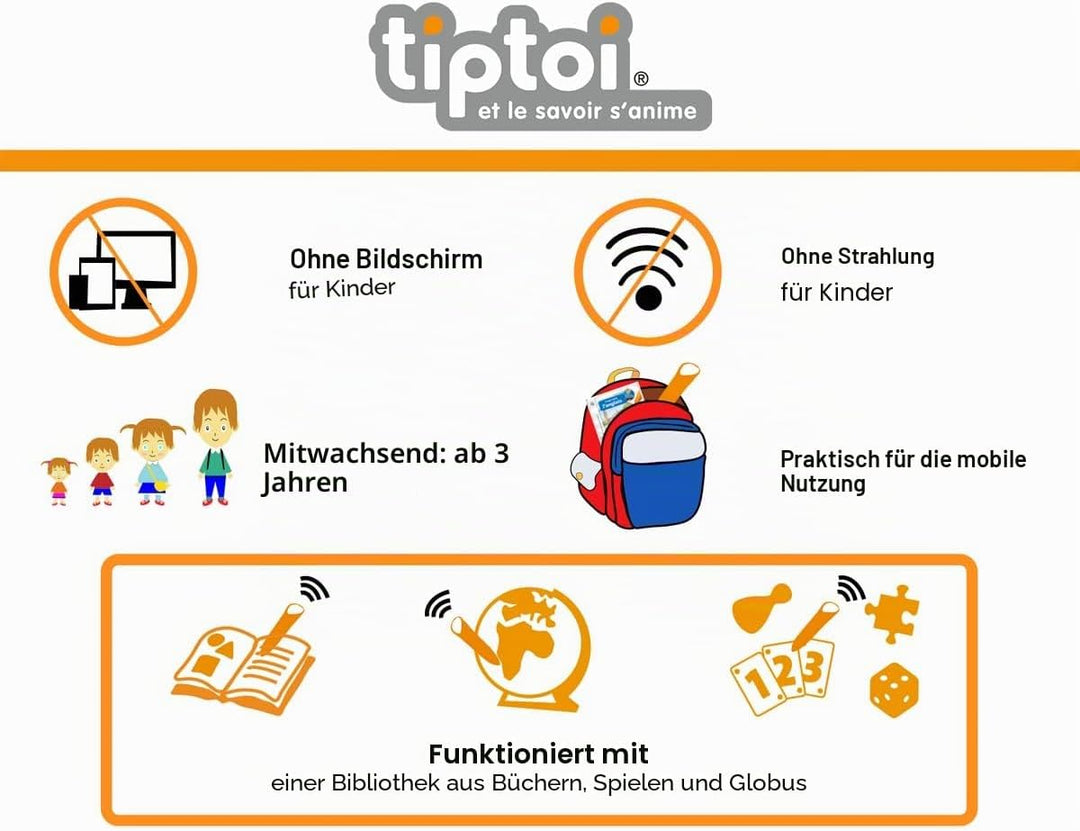 Ravensburger - tiptoi Komplett-Set interaktives Lesegerät + Buch Je, 4005556001439