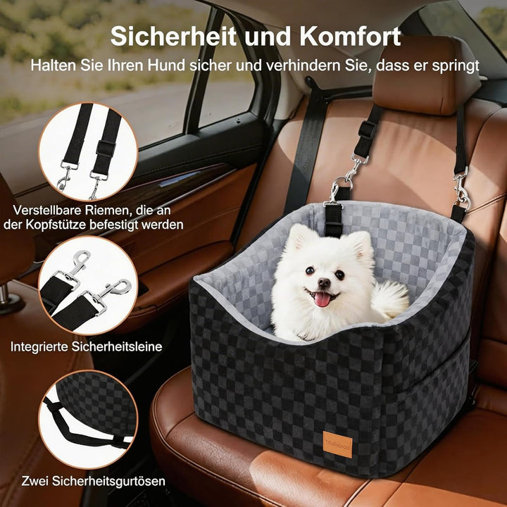 15 cm grosse Hunde-Autositze für kleine bis mittelgrosse Hunde unter 13,5 kg | 40 x 40 x 15 cm Eiers