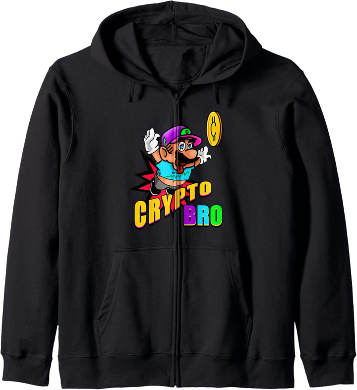Crypto Bro Cryptocurrency Blockchain Coin Money Stocks Kapuzenjacke