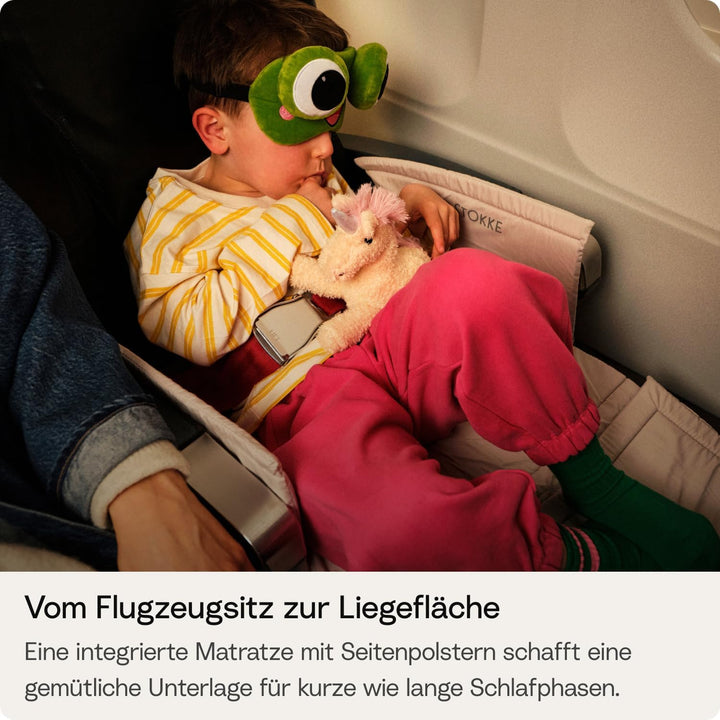 Stokke JetKids BedBox, Moonglow White - Aufsitzkoffer für Kinder von 2-7 Jahren (bis 35 kg) - Lässt