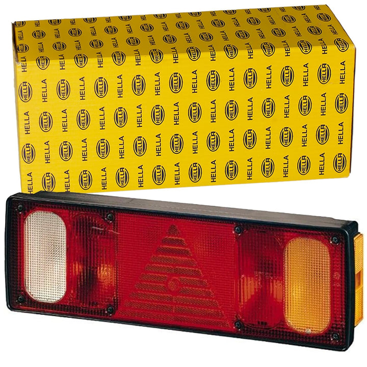 HELLA - Heckleuchte - EasyConn I - Glühlampe - 24V - Anbau/geschraubt - Lichtscheibenfarbe: mehrfarb