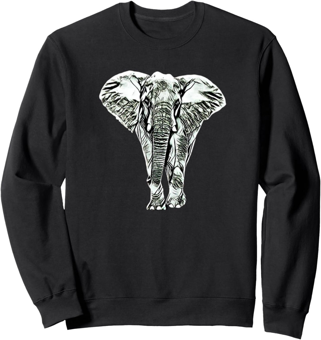 Elefant Motiv Afrika Elefanten Sweatshirt