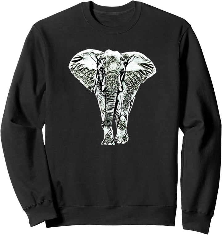 Elefant Motiv Afrika Elefanten Sweatshirt
