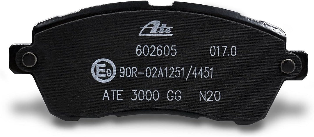 ATE Bremsenset Vorderachse inkl. Bremsscheiben vorne Ø 258 mm belüftet und Bremsbeläge vorne Kompati
