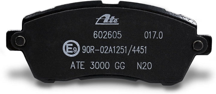 ATE Bremsenset Vorderachse inkl. Bremsscheiben vorne Ø 258 mm belüftet und Bremsbeläge vorne Kompati