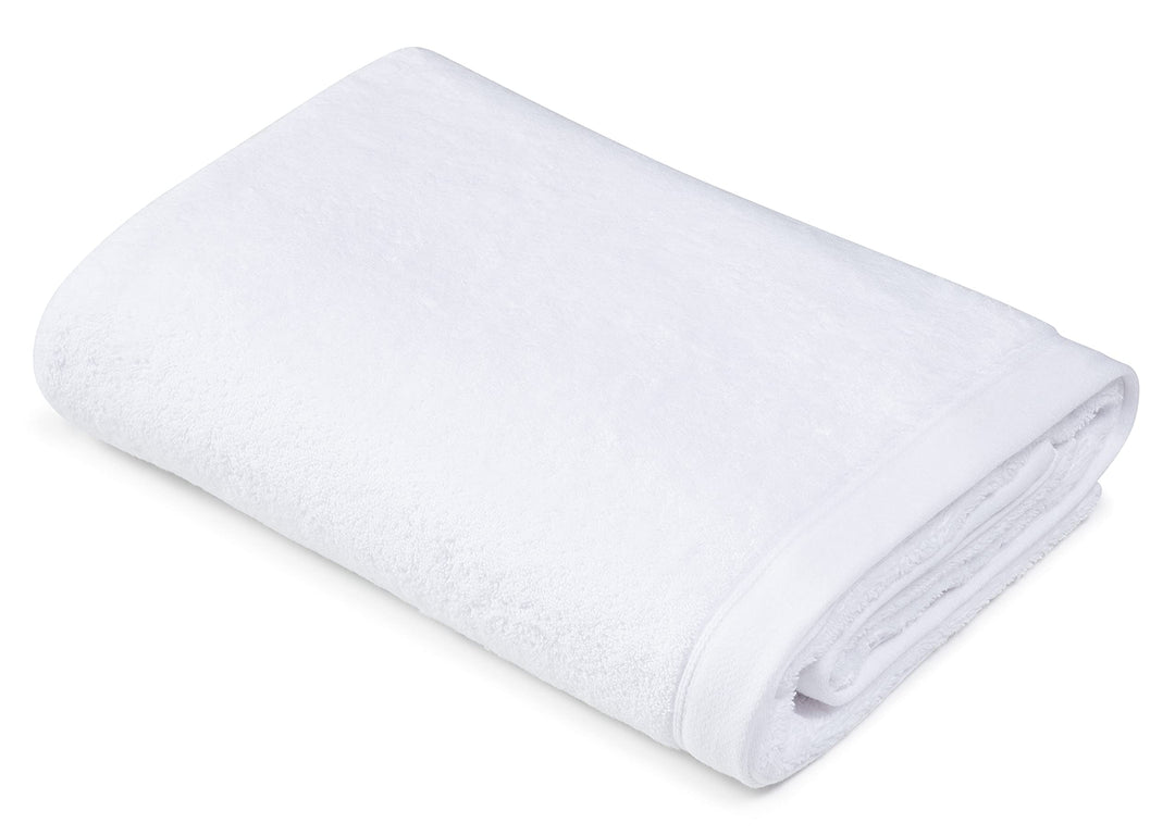 Sowel® Premium Badetuch 100x150 cm, Handtuch aus 100% Bio-Baumwolle, Hergestellt in Portugal, Weiss