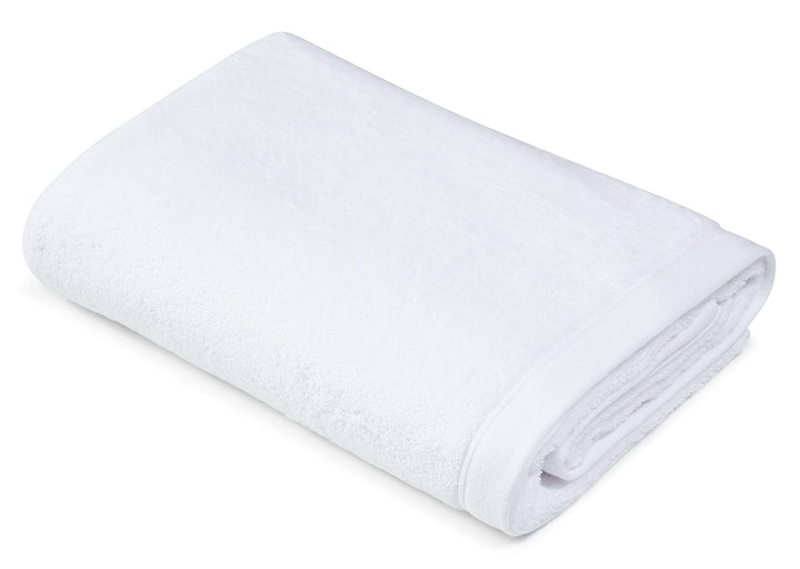 Sowel® Premium Badetuch 100x150 cm, Handtuch aus 100% Bio-Baumwolle, Hergestellt in Portugal, Weiss