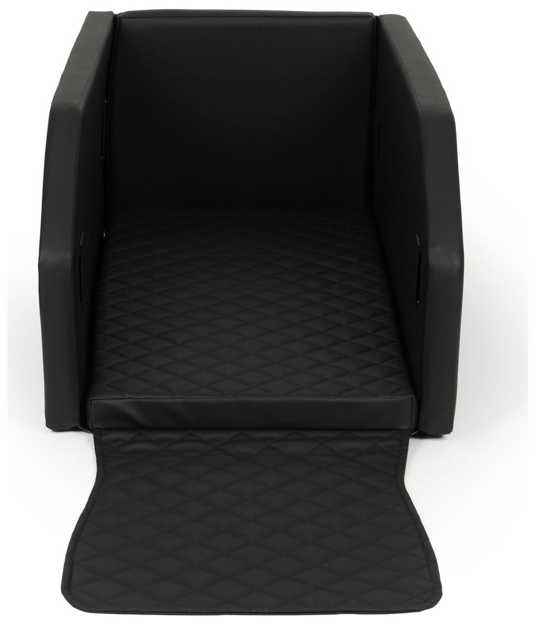 Autohundebett Hunde-Autositz Hundebett f. Rückbank Hundesitz Modulbett 55x100 cm (Farbe: schwarz), s