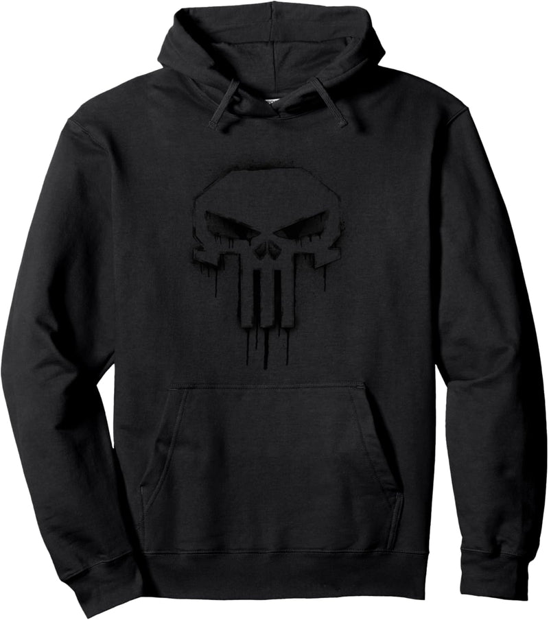 Marvel The Punisher Spray Painted Skull Drip Pullover Hoodie
