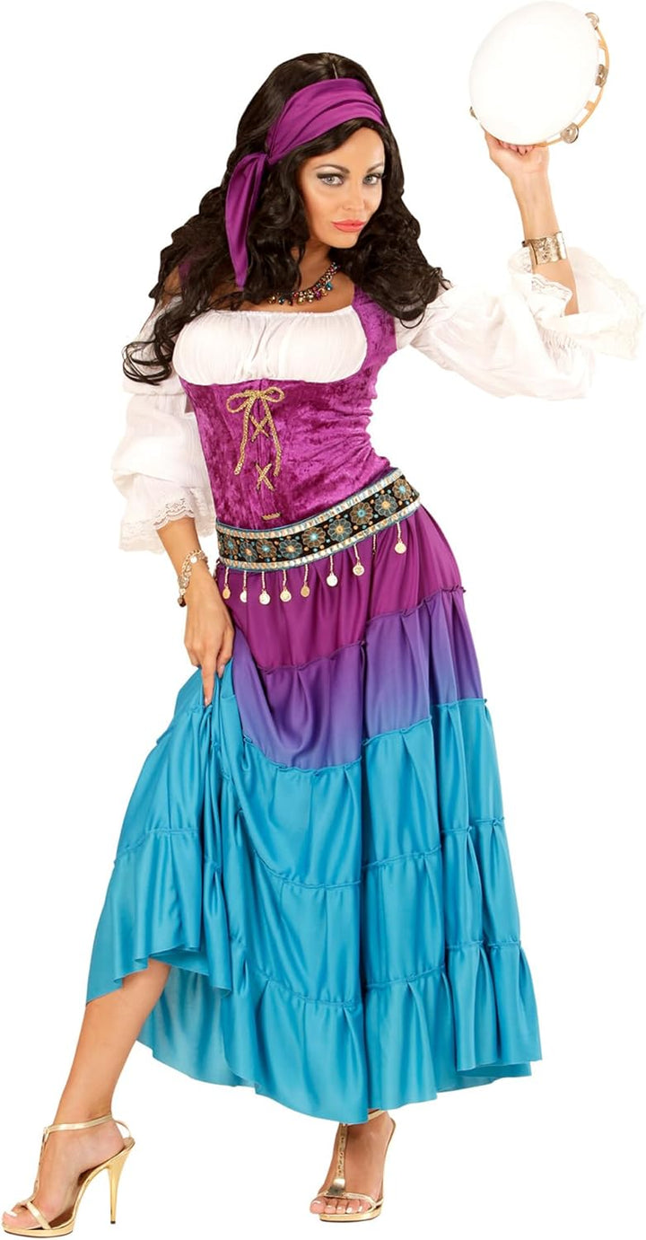 "GIPSY" (dress, coin belt, bandana) - (S), S