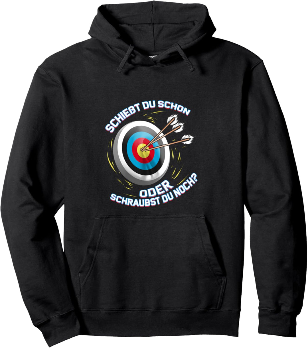Bogenschiessen Humor Pfeile Zielscheibe Bogenschütze Pullover Hoodie