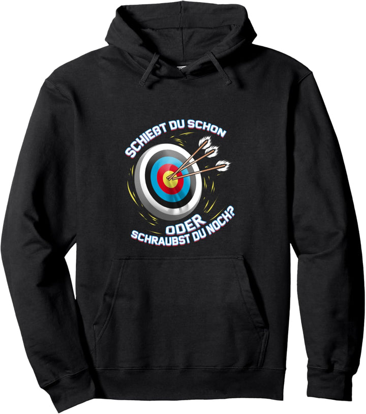 Bogenschiessen Humor Pfeile Zielscheibe Bogenschütze Pullover Hoodie
