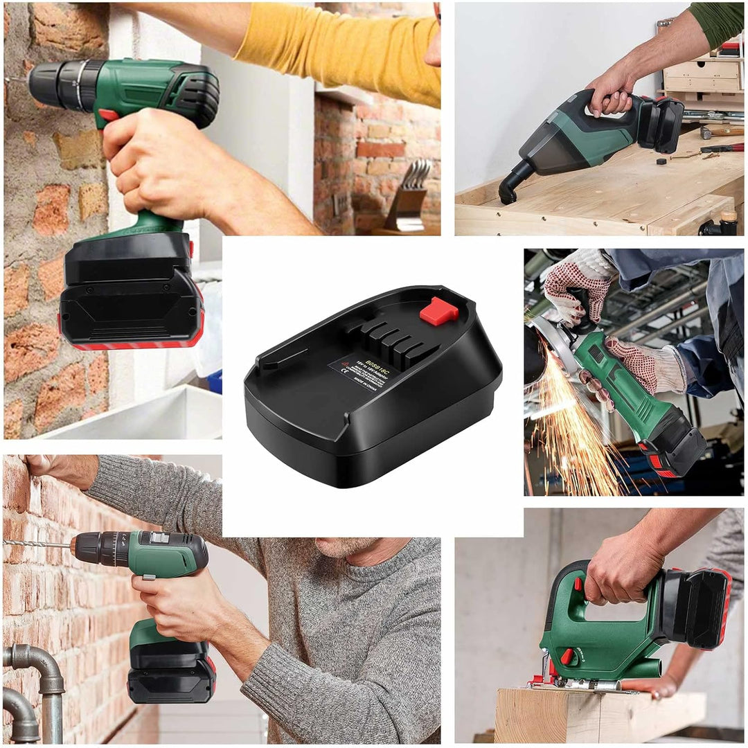 TPDL Adapter für Bosch Professional 18V System GBA Akku und für Bosch 18V PBA Grüne Elektrowerkzeuge