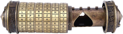 PUSOKEI Da Vinci Code Cryptex Schloss Mini Cryptex Valentinstag Geld Puzzle Box Schloss Ring Halter