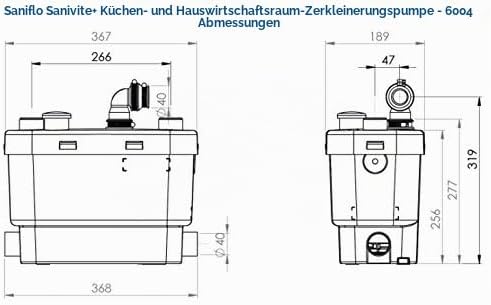 Sanibroy 0008P Schmutzwasser-Förderanlage SaniVite+ neues