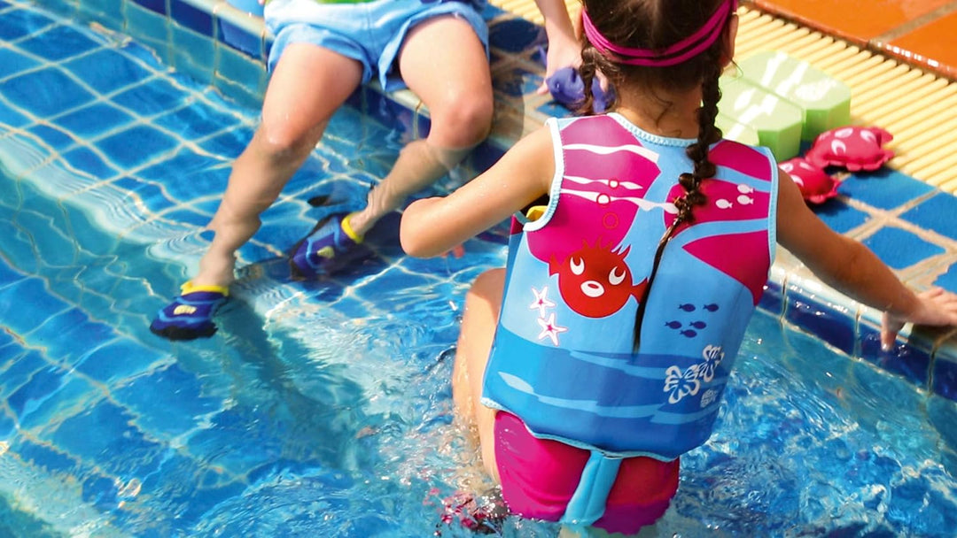 Beco Kinder Sealife Schwimmlernweste S pink Bundle mit Schwimmgürtel, grün, S pink Bundle mit Schwim