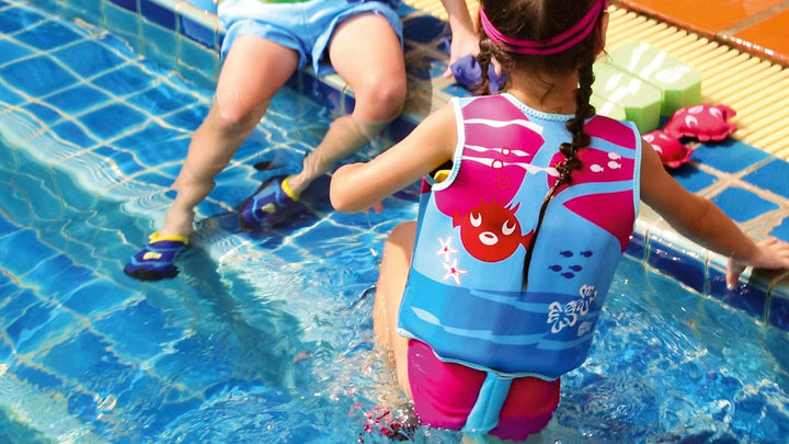 Beco Kinder Sealife Schwimmlernweste S pink Bundle mit Schwimmgürtel, grün, S pink Bundle mit Schwim