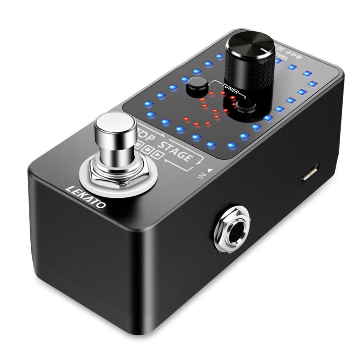 LEKATO Gitarren-Looper Effektpedalschlaufe, 9 Loops, Station mit USB-Kabel für E-Gitarre, Bassgitarr