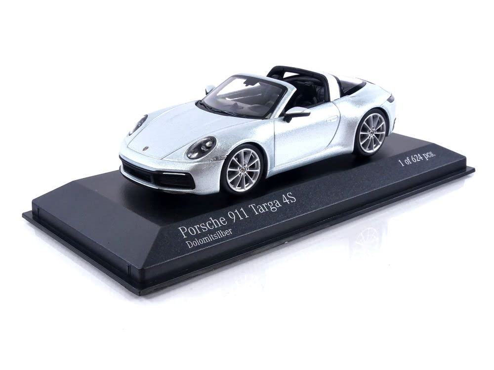 Minichamps 410069560 1:43 Porsche 911 (992) Targa-2020-Silver Collectible Miniature Car, Silber