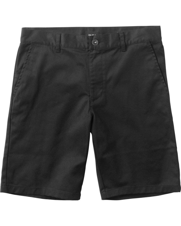 RVCA Jungen Lässige Shorts Weekend Stretch Chino Walkshort Grösse: 26 Schwarz, Grösse: 26 Schwarz