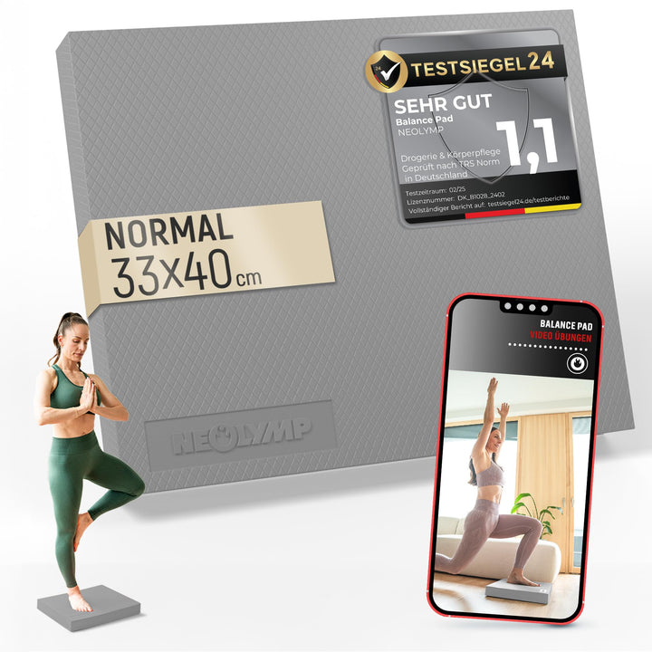 NEOLYMP Balance Pad - Rutschfestes Gleichgewichtstrainer für Physio &amp; Reha - Balance Kissen Gelenkst