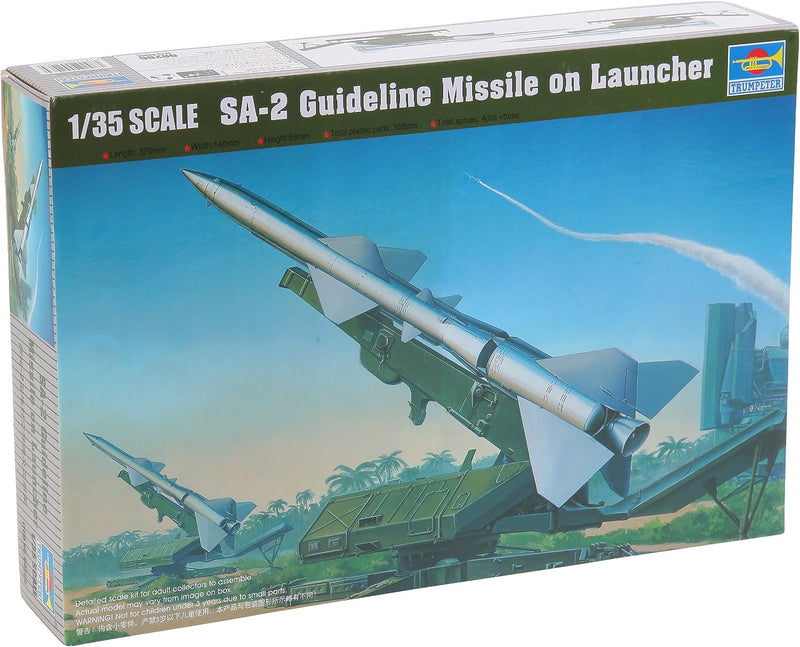 Trumpeter 00206 Modellbausatz SA-2 Guideline Missile w/Launcher Cabin