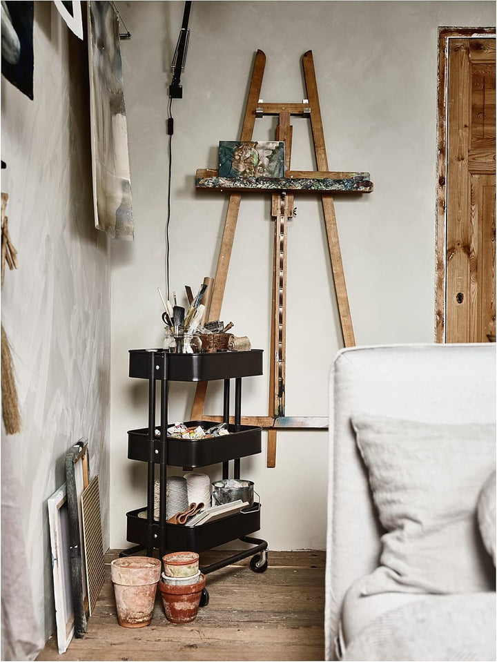 IKEA RÅSKOG Trolley, 35x45x78cm, Schwarz