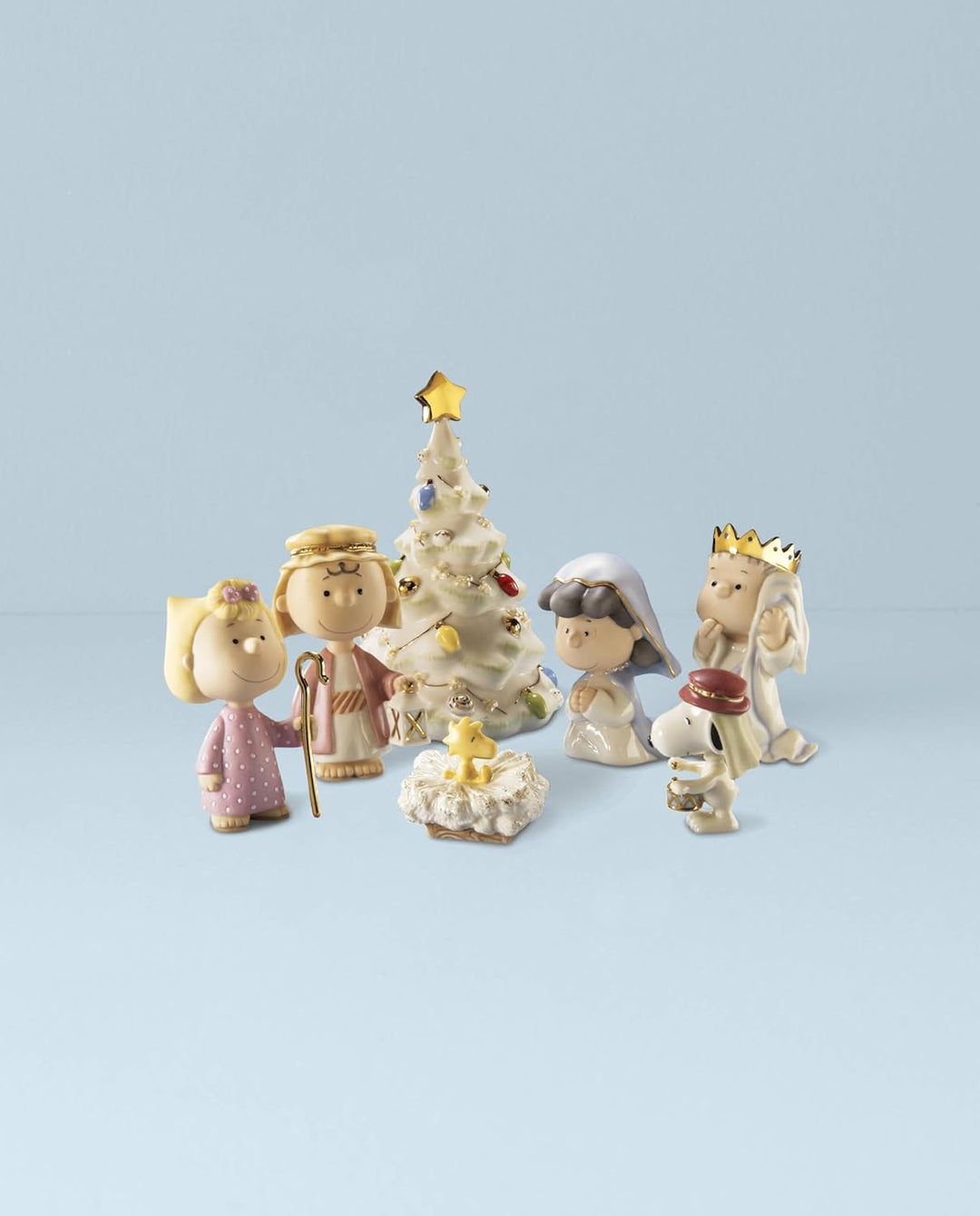 Lenox Peanuts Weihnachtsfiguren, 7-teilig, Mehrfarbig 7-tlg, 7-tlg