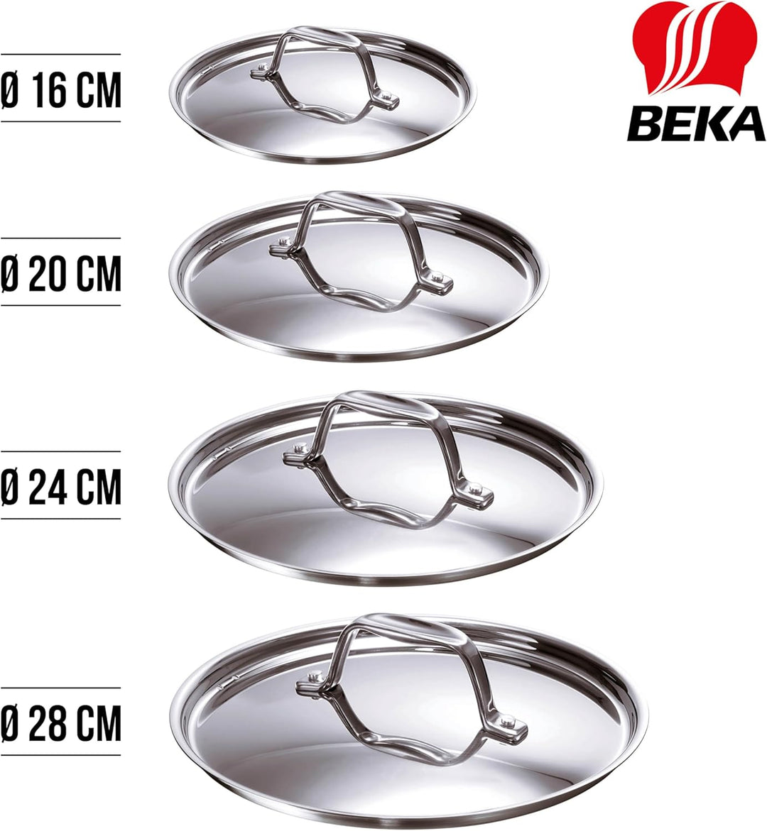 Beka 12069240 Edelstahldeckel 24 cm, Chef