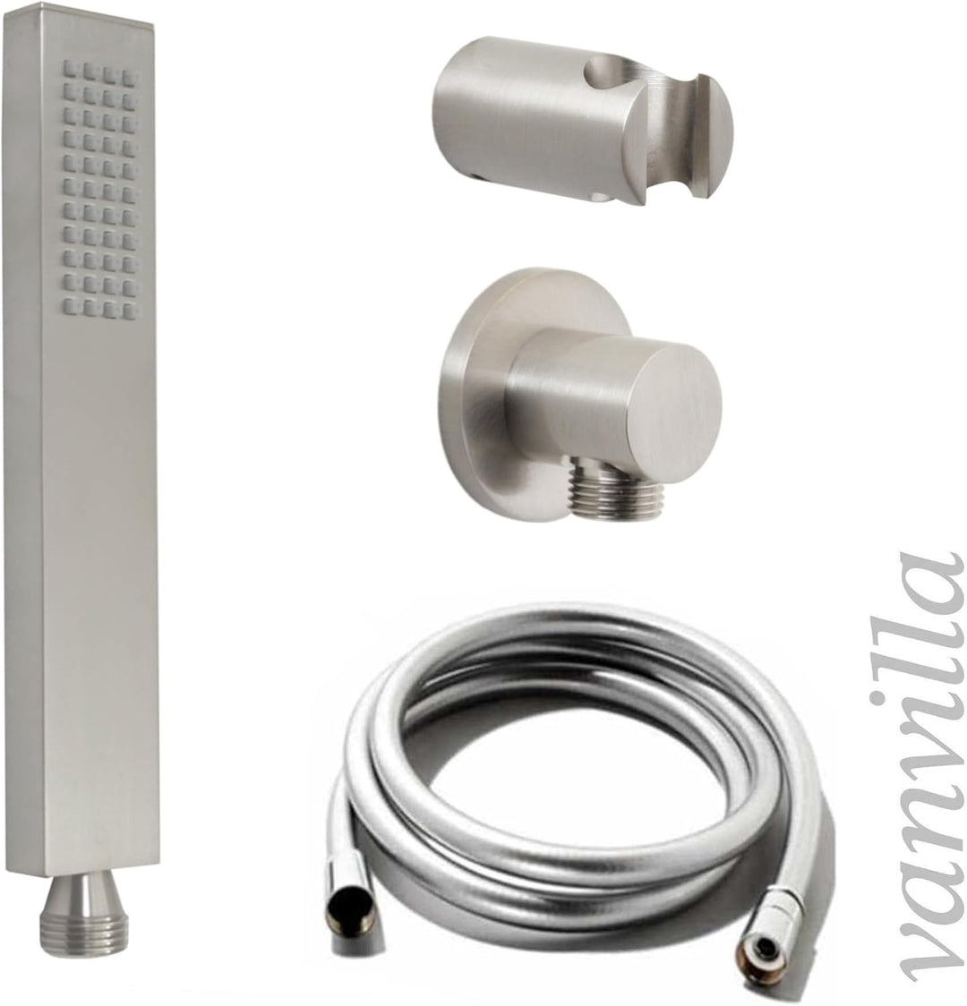 vanvilla Duschsystem mit Unterputz Duscharmatur von Grohe Eurocube Supersteel 2-Wege und vanvilla Re