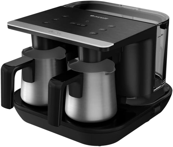 Arçelik Turkish Automatic Coffee Machine , Arabic coffee maker ( 6 cup ) TKM 9961 (Black), Black