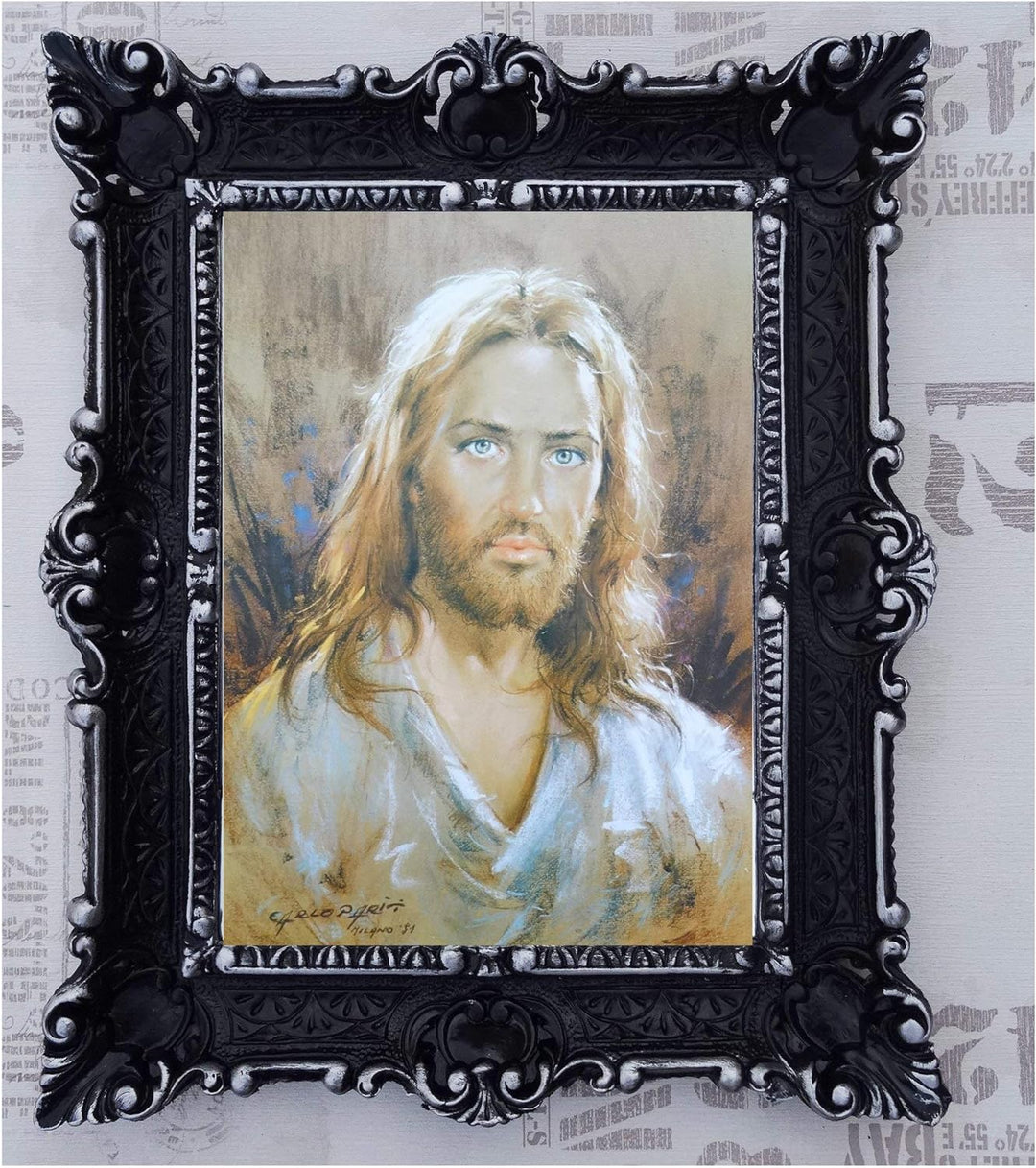 Lnxp Gemälde in den Rahmen montiert 56x46 cmReligiös Mutter Maria Gottes Maria Jesus Christus K14 50