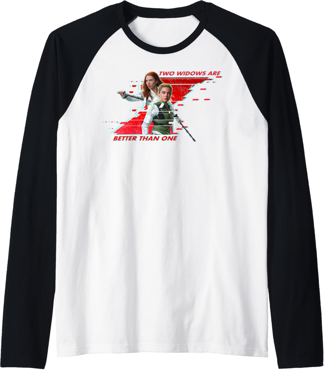 Marvel Black Widow Two Widows Are Better Than One Raglan