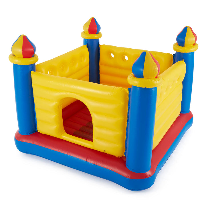Intex 48259NP Jump-O-Lene Castle Bouncer - Aufblasbare Hüpfburg - 175 x 175 x 135 cm, Rot/Blau/Gelb