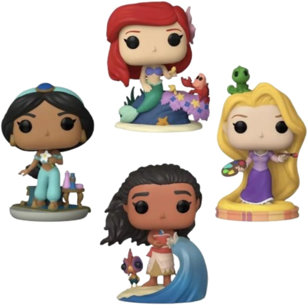 Funko Pop! Disney Princess - Ultimate Princess Glow 4-Pack