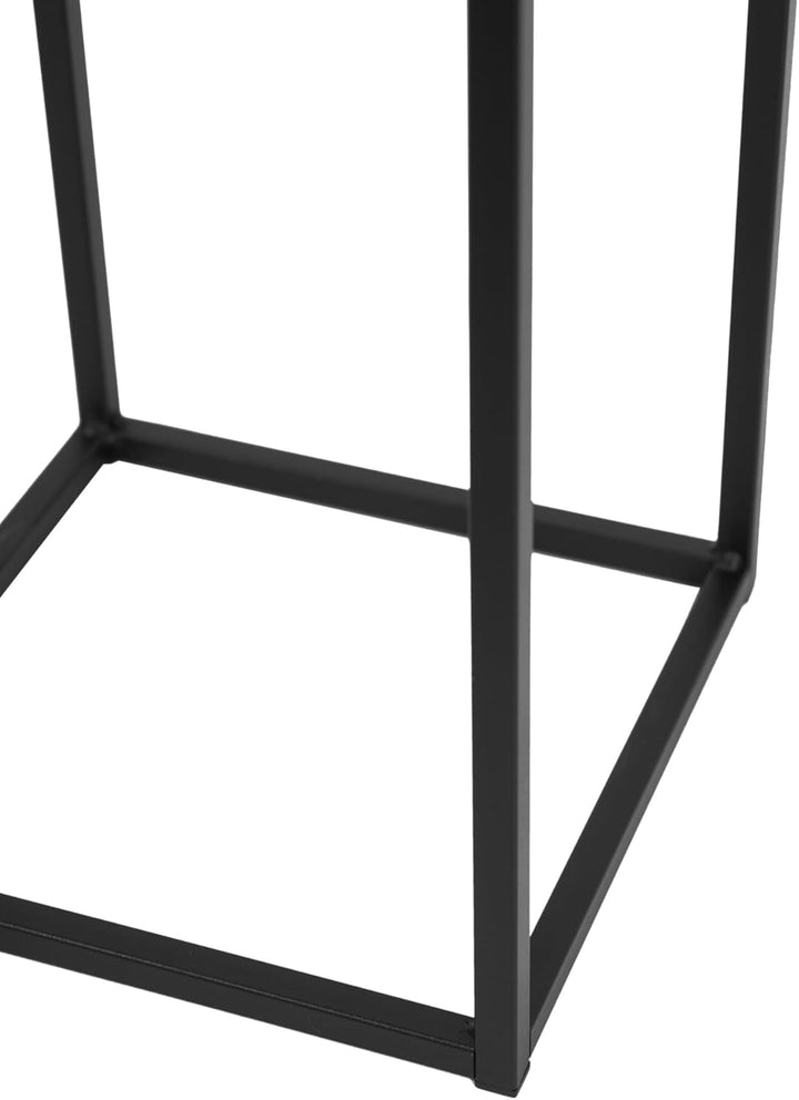 Pflanzenständer Ferro - 24x24x40cm - Farbe Schwarz - für Zimmerblumen - Metallregal - Dekorativer Ti