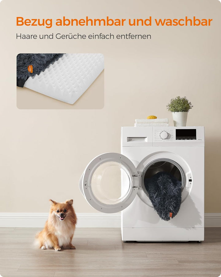 Feandrea FluffyHug Hundebett, Hundekissen Grösse M, Hundematte für Miniaturhunde, kleine Hunde, Hund