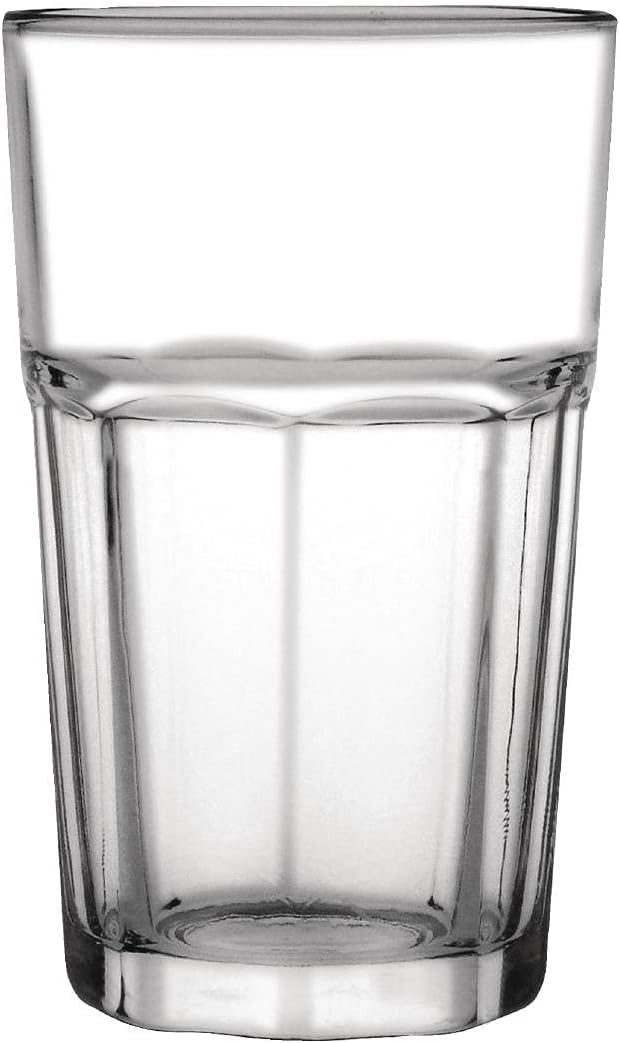 Olympia Orleans Hi-Ball-Gläser, 425 ml/15 oz (12 Stück), klares gehärtetes Glas – Saft-, Whiskey- od