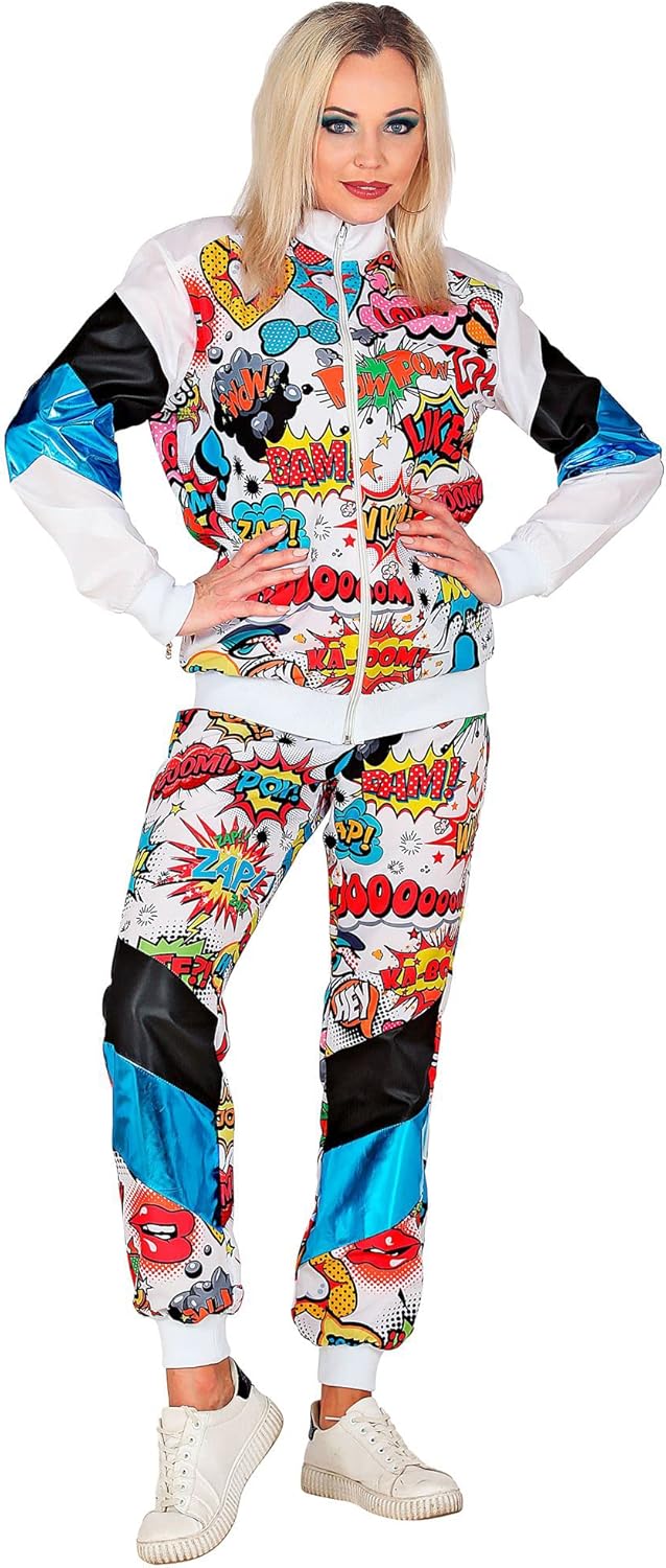 "POP ART SHELL SUIT" (jacket, pants) - (XL), XL