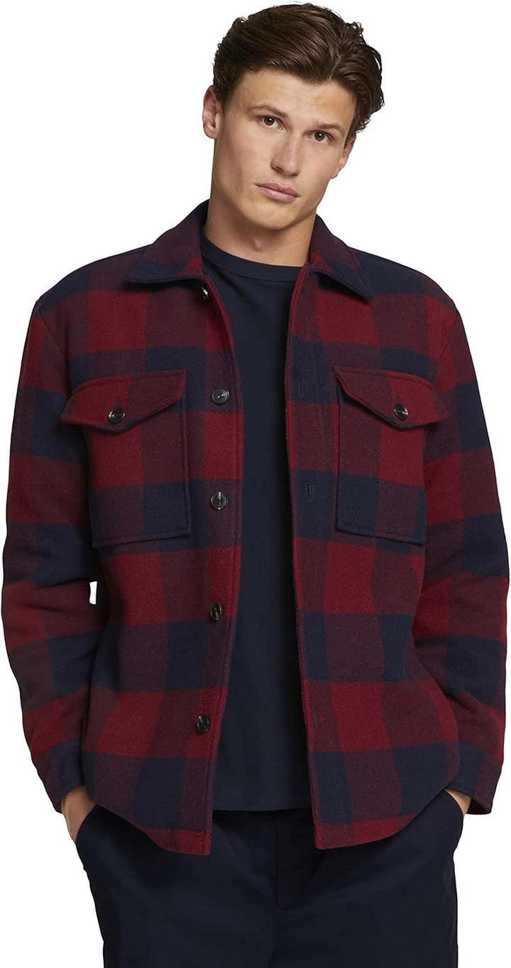 TOM TAILOR Denim Herren 1026691 Regular Fit Hemdjacke mit aufgesetzten Brusttaschen (1er Pack) L 283