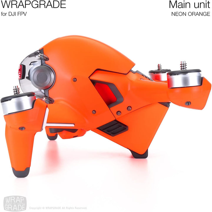 WRAPGRADE Skin Kompatibel mit DJI FPV (NEON ORANGE)