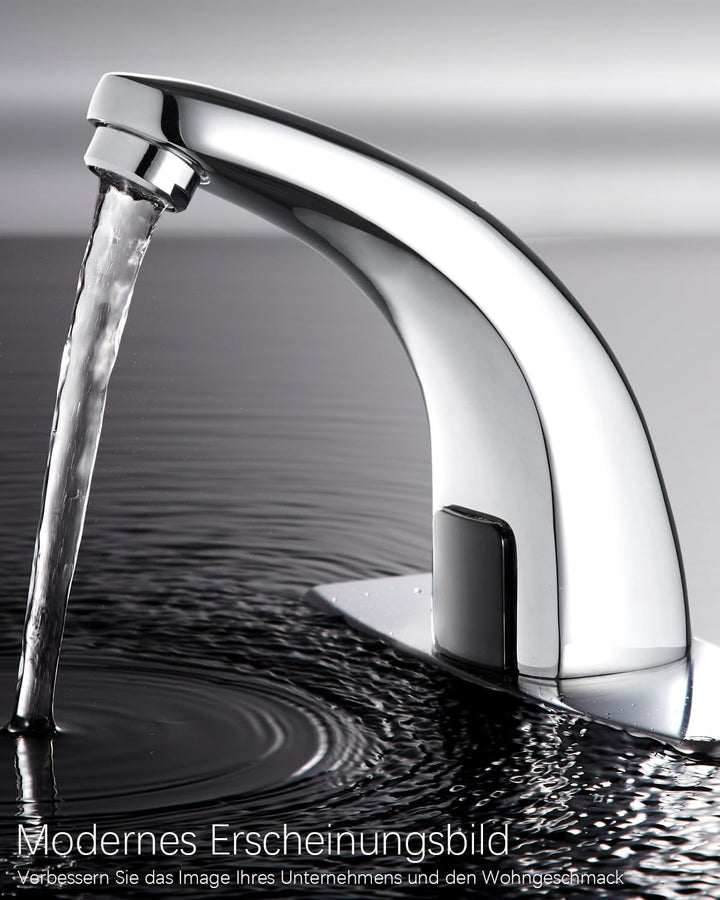 Wasserhahn mit Sensor Bad Infrarot Warm Kaltwasser Wasserhahn Automatik Waschtischarmatur Waschbecke