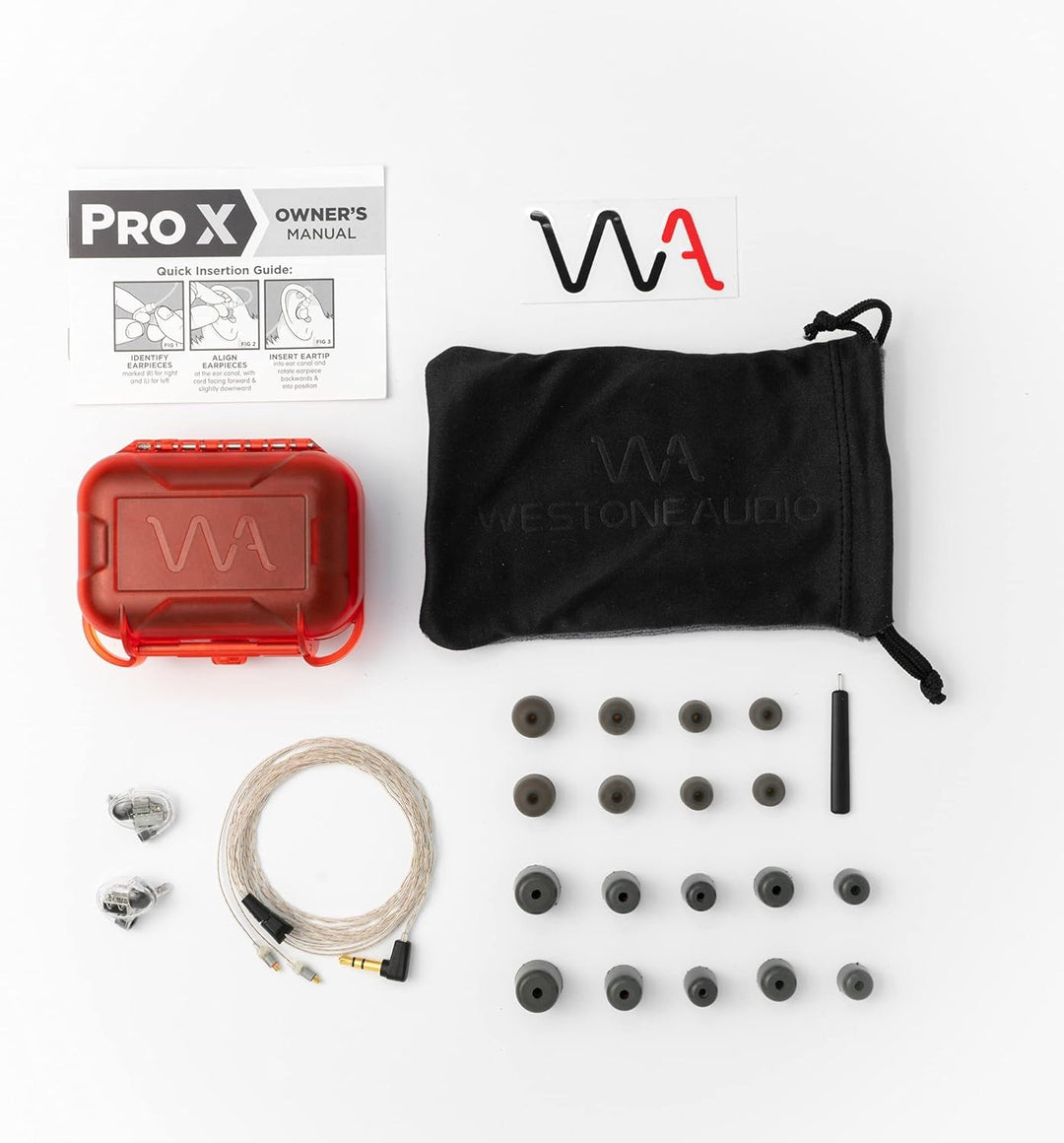 Westone Audio Pro X50 IEM Kopfhörer – Fünftreiber, geräuschisolierend, Musiker-In-Ear-Monitor mit Ka