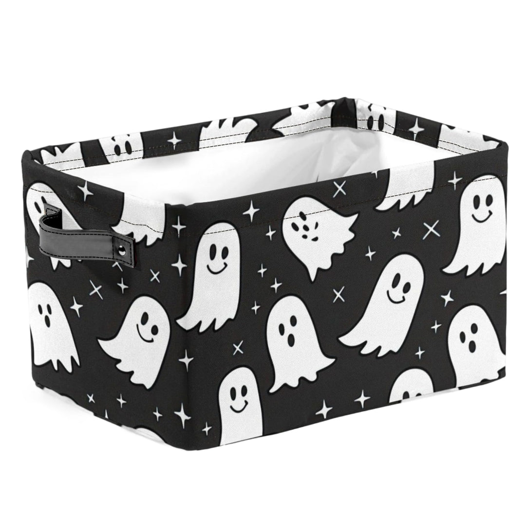 Ghost Basket Rechteckiger Halloween -Boo -Korb mit Griff GREEZ Kinder Kinder ARTEGRAGE ERGANGENDER E