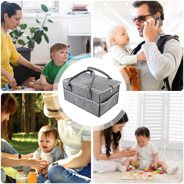 Generisch Baby-Wickeltasche, Windeltasche, Windel-Organizer aus Filz, Filz-Babywindel-Organizer, Kin