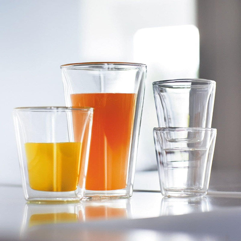 Bodum CANTEEN Gläser-Set (Doppelwandig, 0,2 liters) transparent 0,2 L - 6 Stück, 0,2 L - 6 Stück